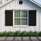 Ekena Millwork Rustic Four Board Spaced Board-n-Batten Hand Hewn Faux Wood Shutters, 23 1/2W x 48H, PR SHUBSS23X48HHPR - alternate 4